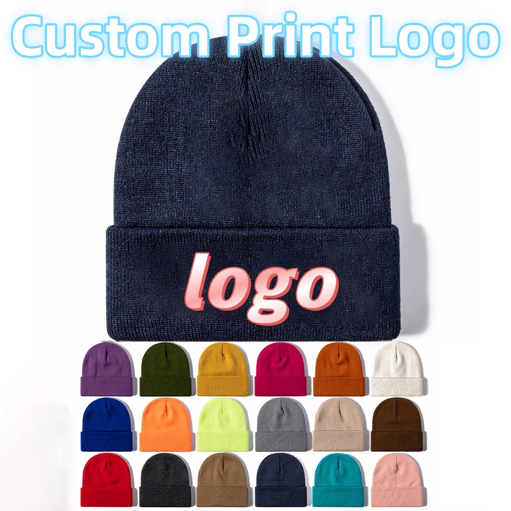 Baseball Cap Fitted - Однотонная мужская теплая ветрозащитная вязаная шапка