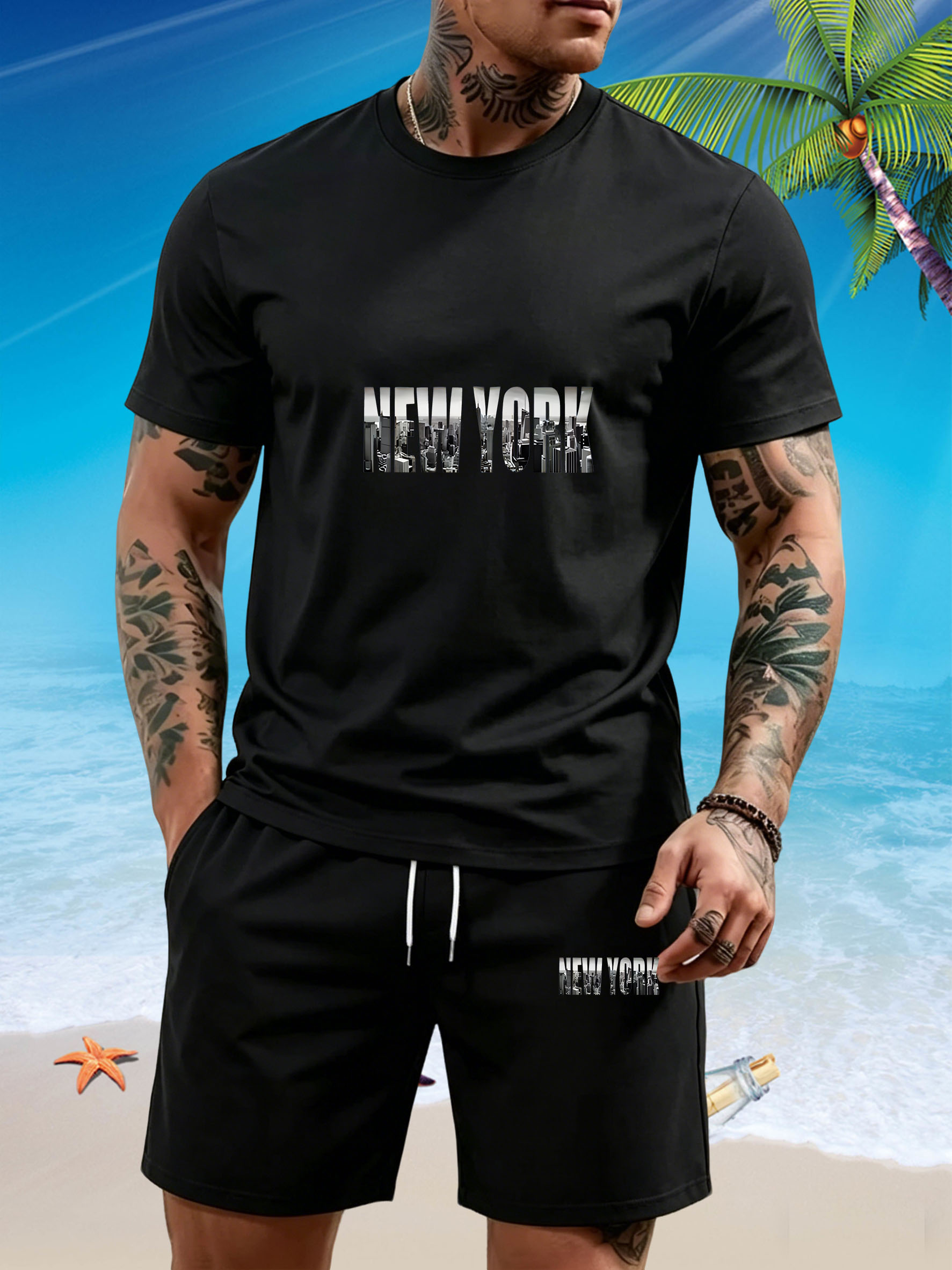 Street Fashion New York 2026 - Новый модный мужской комплект футболок с