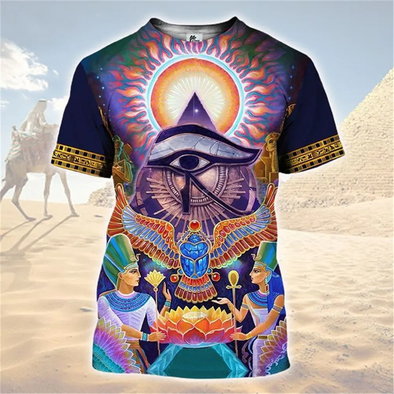Street Fashion Egypt - Футболка с изображением древнеегипетской богини для