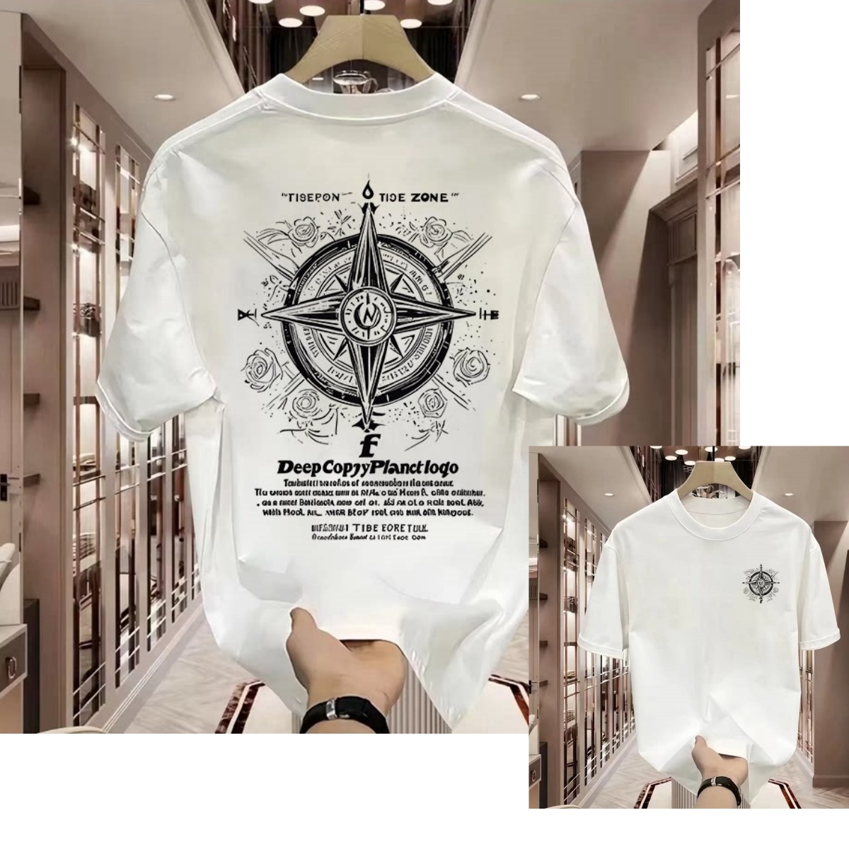 Street Fashion Brand Logo - Модная уличная одежда: классическая футболка с