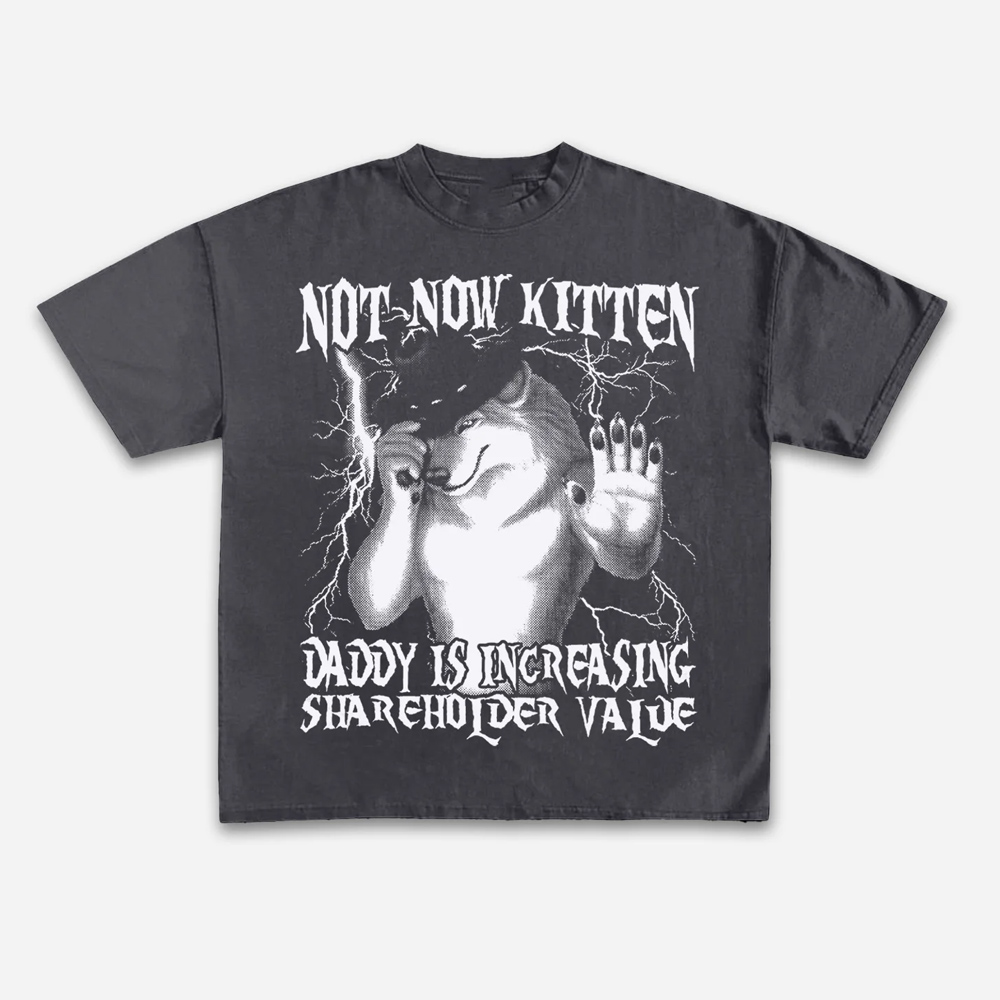Футболка Not Now Kitten Daddy  – обзор и цена Street Fashion Now