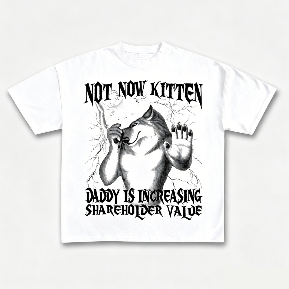 Футболка Not Now Kitten Daddy  – обзор и цена Street Fashion Now